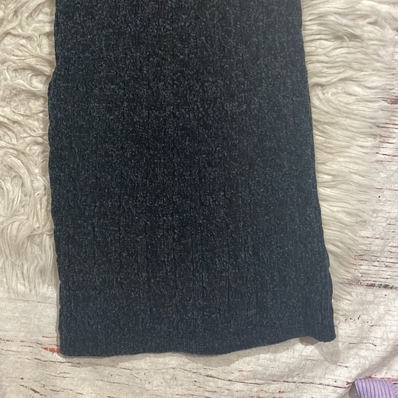 Something Navy Knit Chenille Cable Knit Wide Leg High Rise Pants - Picture 5 of 9